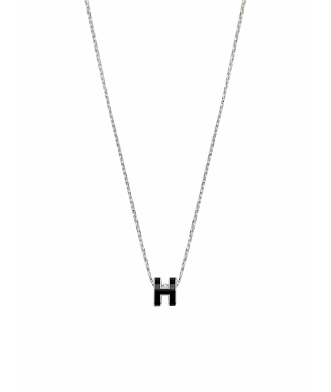 HERMES Черная металлическая подвеска, фото 1