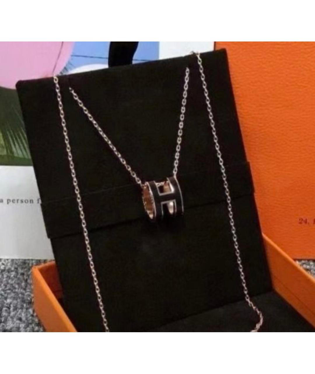 HERMES Темно-синяя металлическая подвеска, фото 4