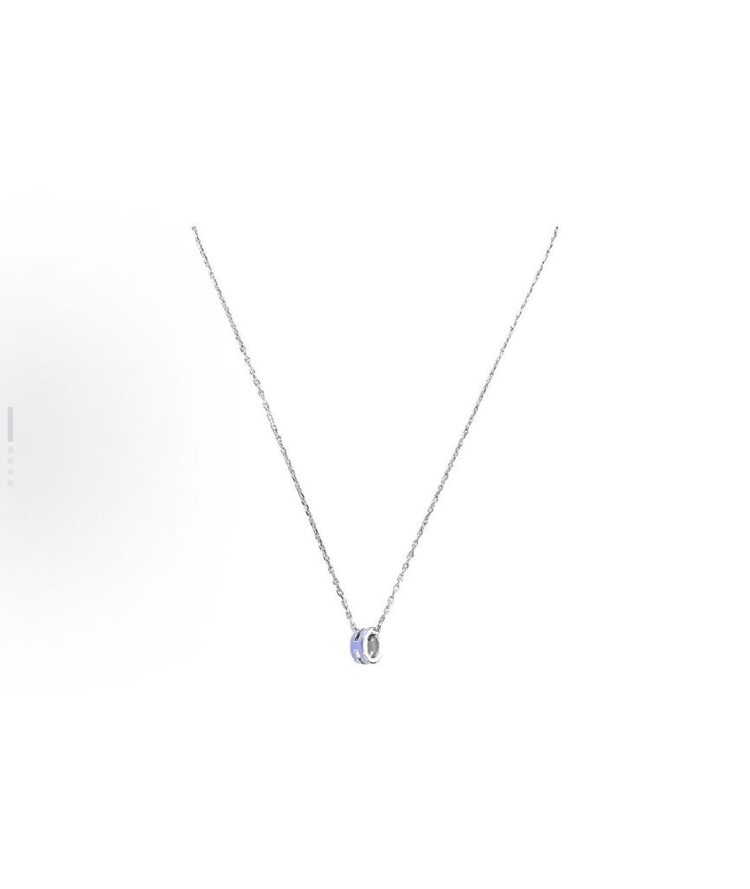 HERMES Фиолетовая металлическая подвеска, фото 2