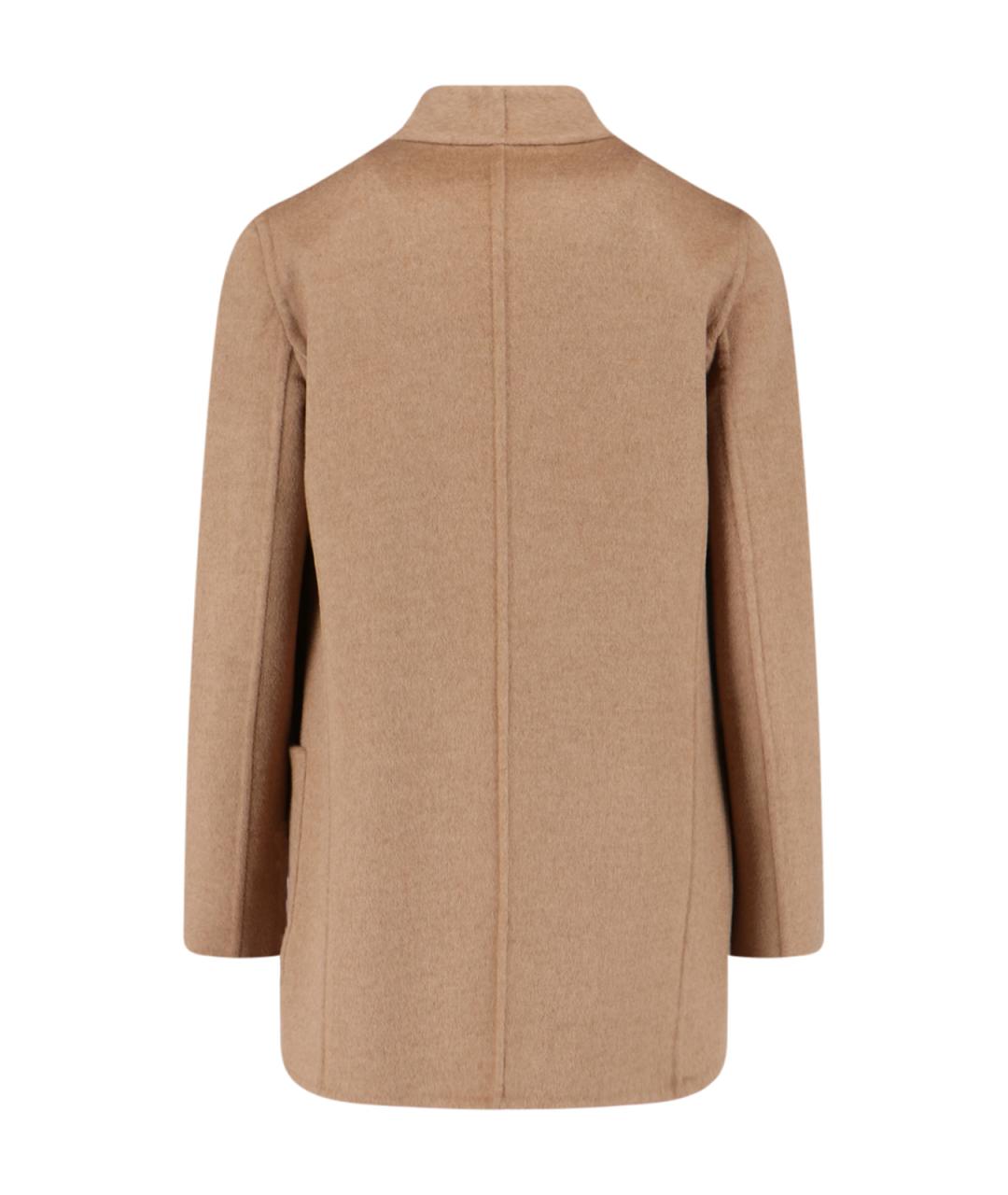 MAX MARA Бежевое шерстяное пальто, фото 2
