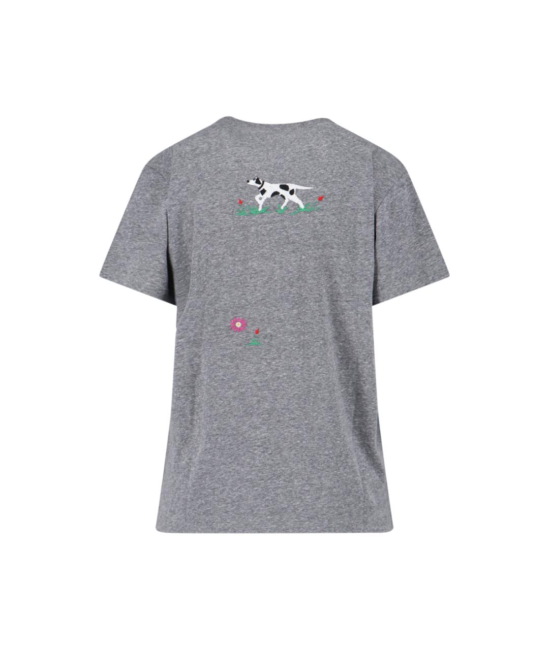 MOTHER Серая хлопковая футболка, фото 2