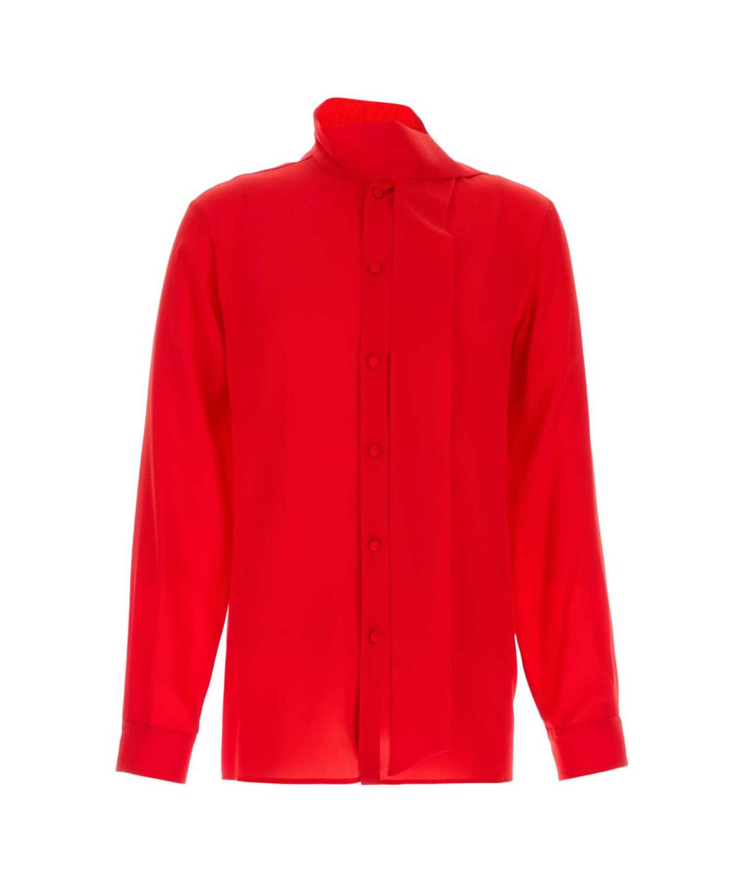 VALENTINO Красная шелковая кэжуал рубашка, фото 1