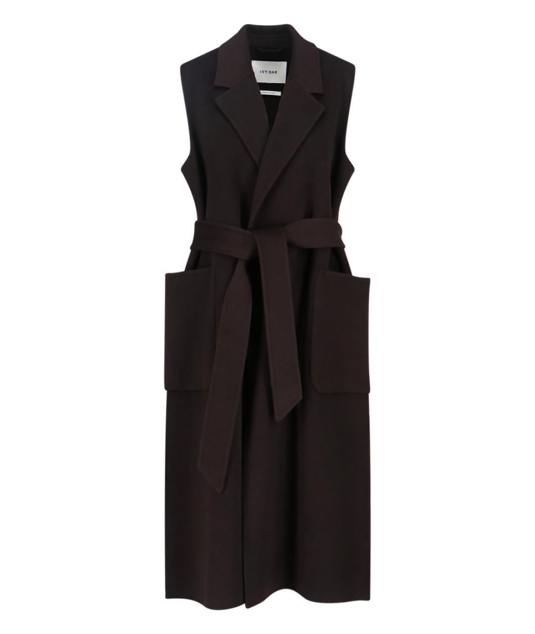 IVY OAK Коричневый шерстяной жилет, фото 3