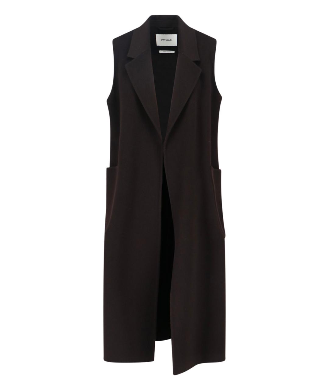 IVY OAK Коричневый шерстяной жилет, фото 1