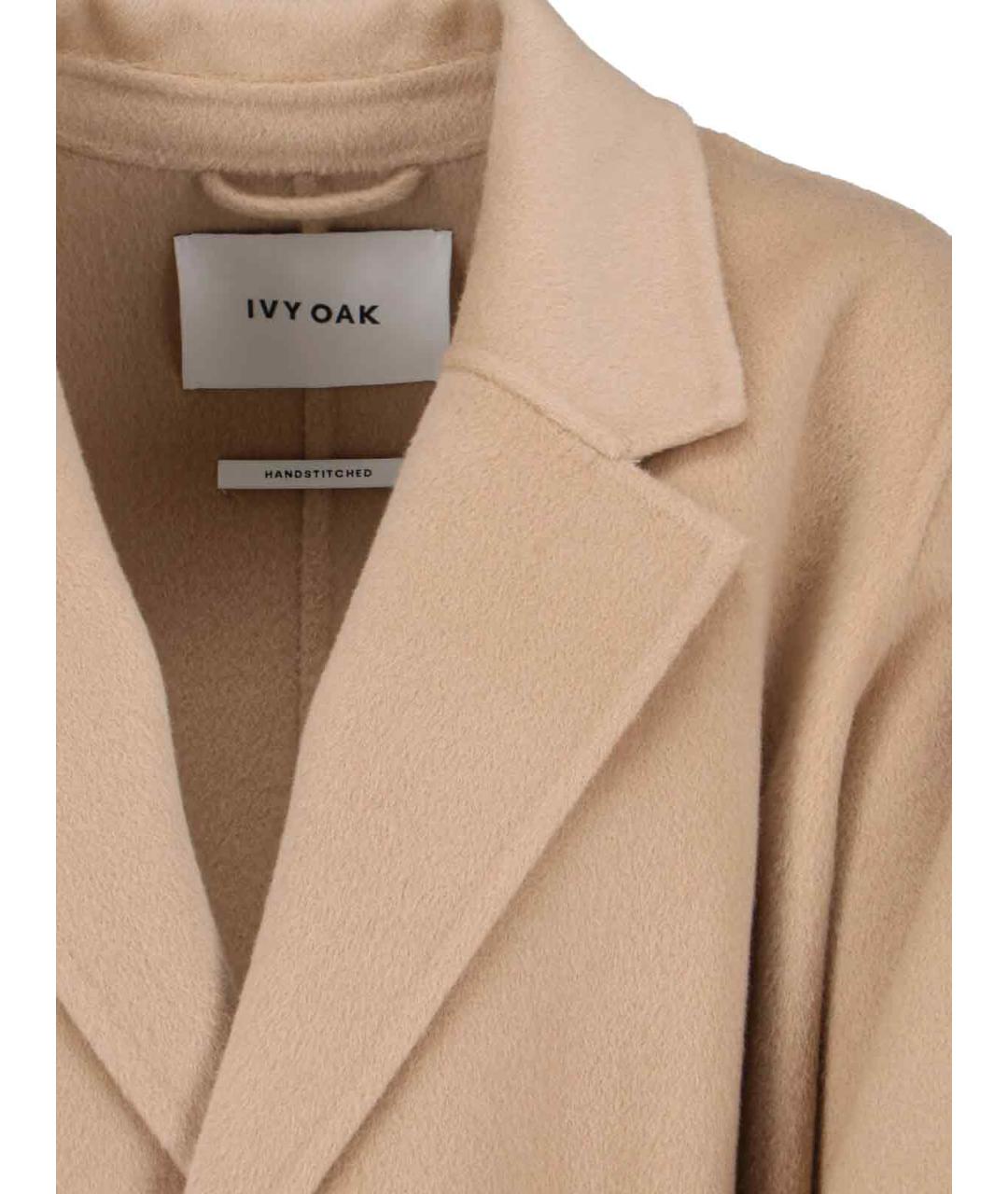 IVY OAK Бежевое шерстяное пальто, фото 5