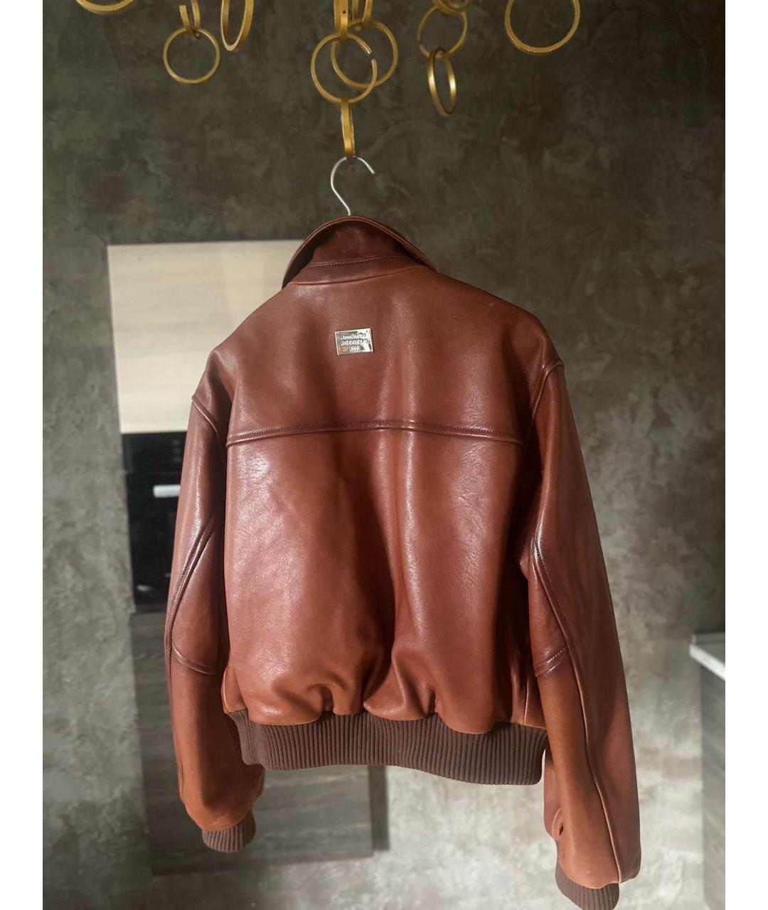 ACNE STUDIOS Коричневая кожаная куртка, фото 6
