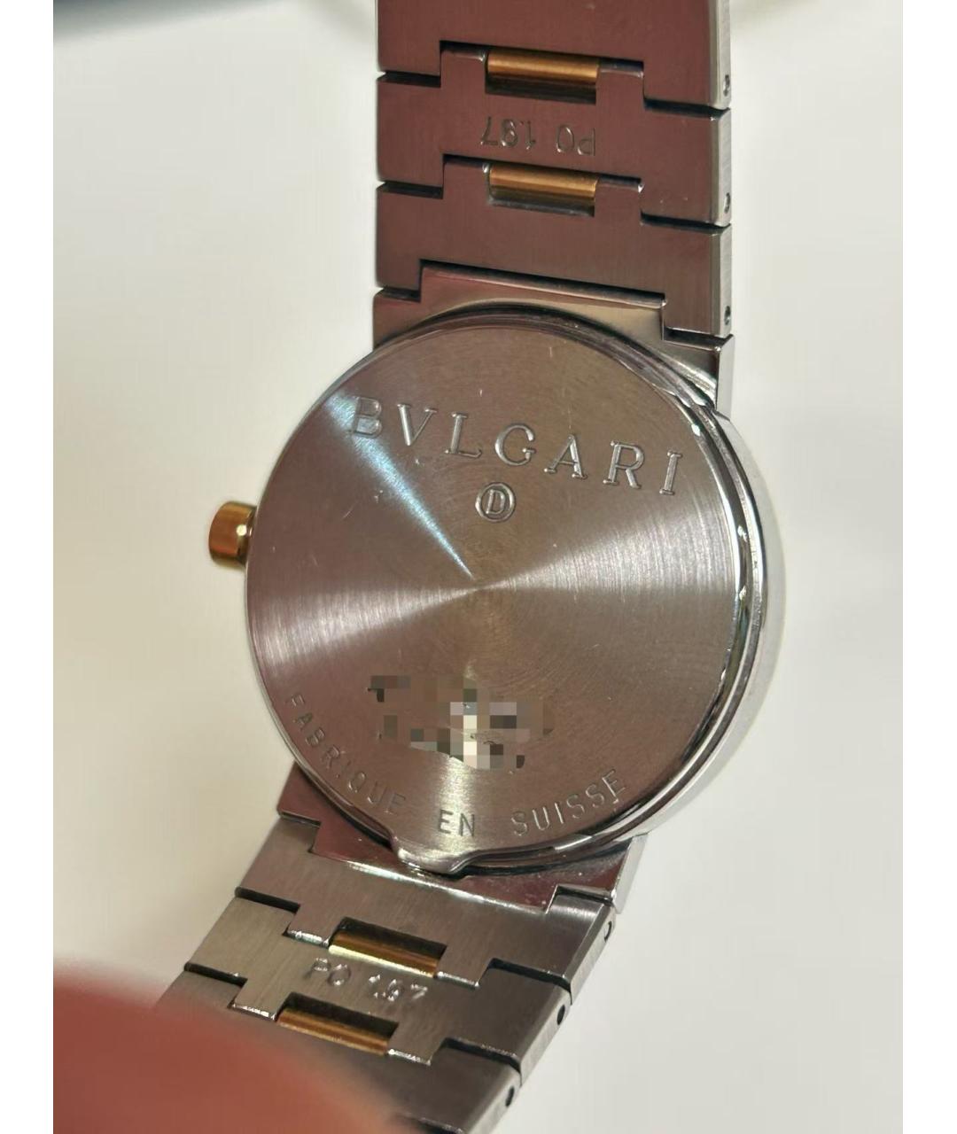 BVLGARI Черные металлические часы, фото 4