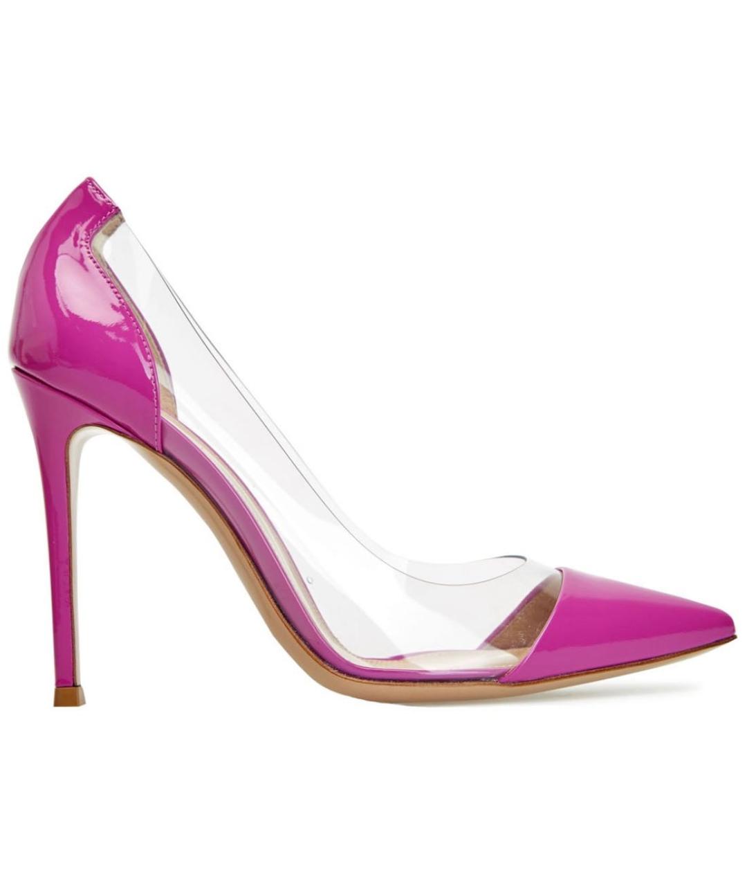 GIANVITO ROSSI Фуксия резиновые туфли, фото 4