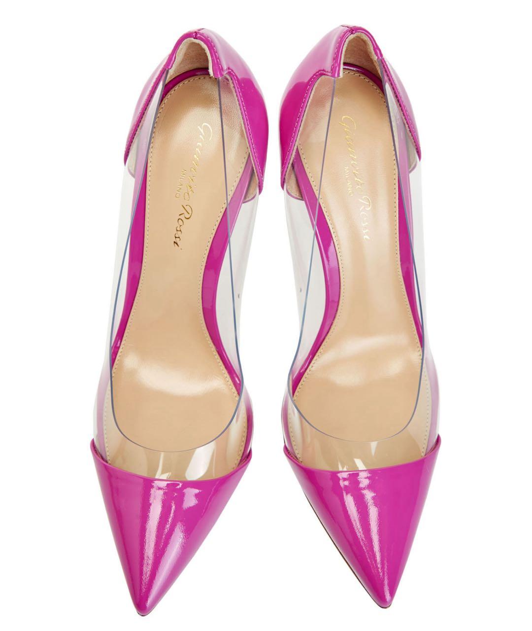 GIANVITO ROSSI Фуксия резиновые туфли, фото 3