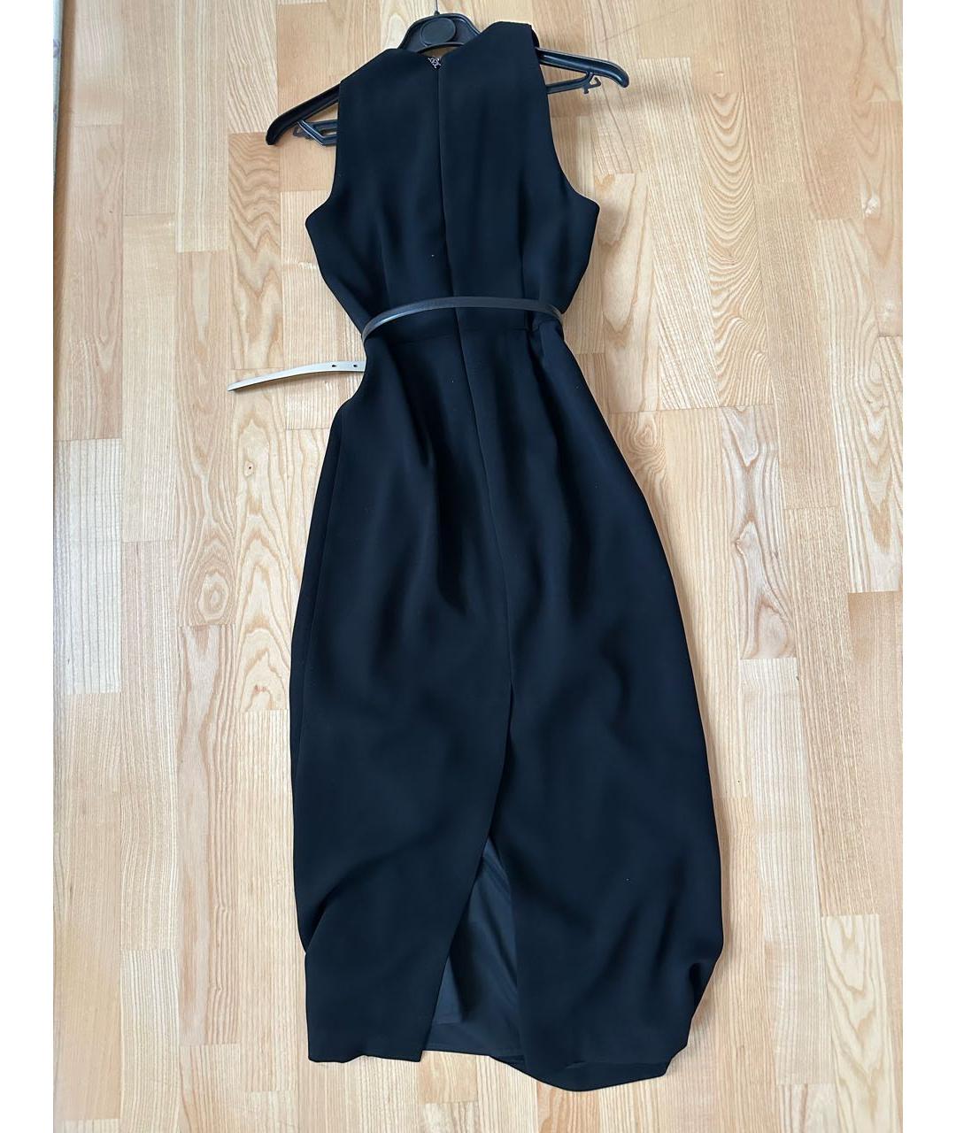 MAX MARA Черное ацетатное коктейльное платье, фото 2
