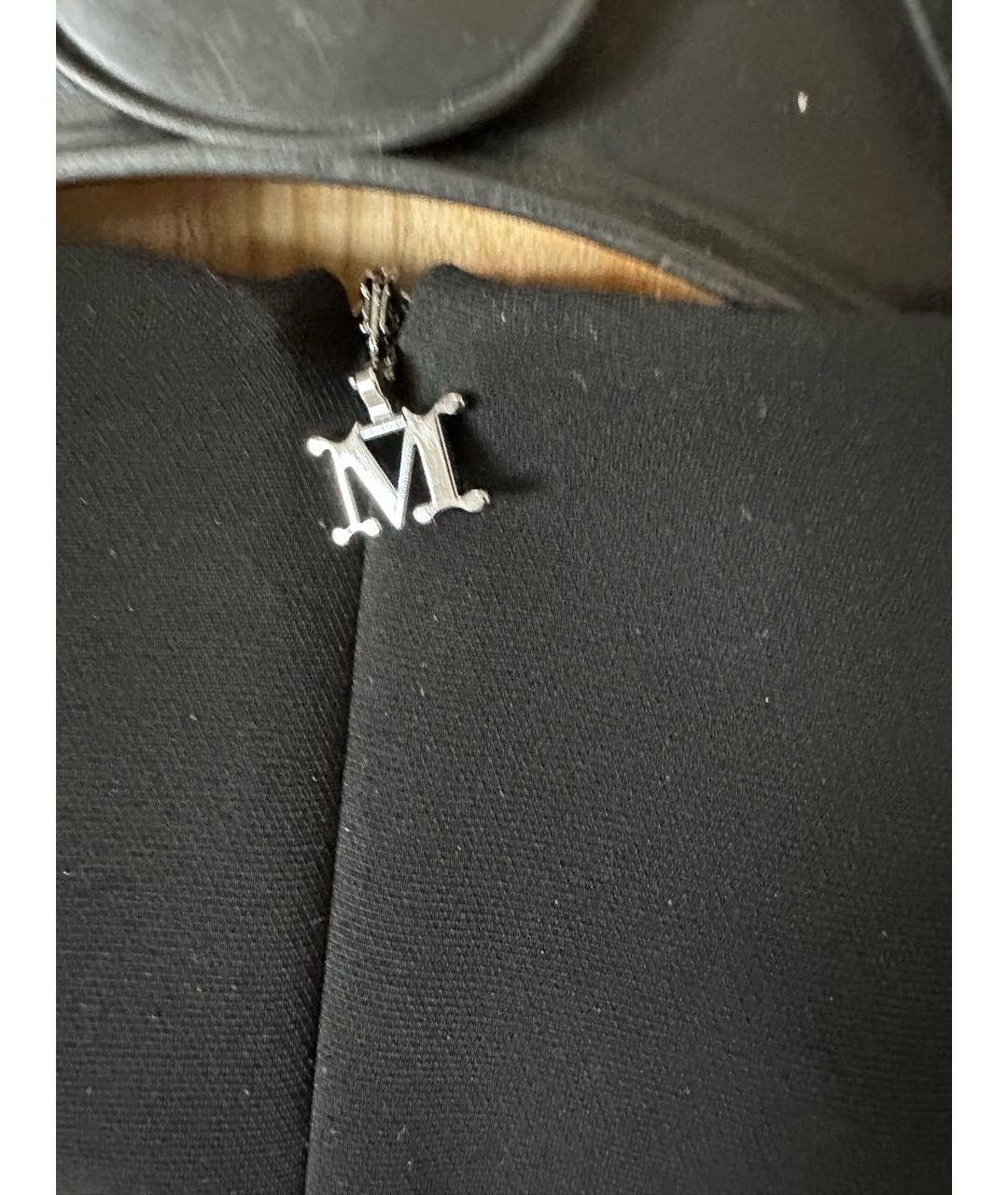 MAX MARA Черное ацетатное коктейльное платье, фото 5