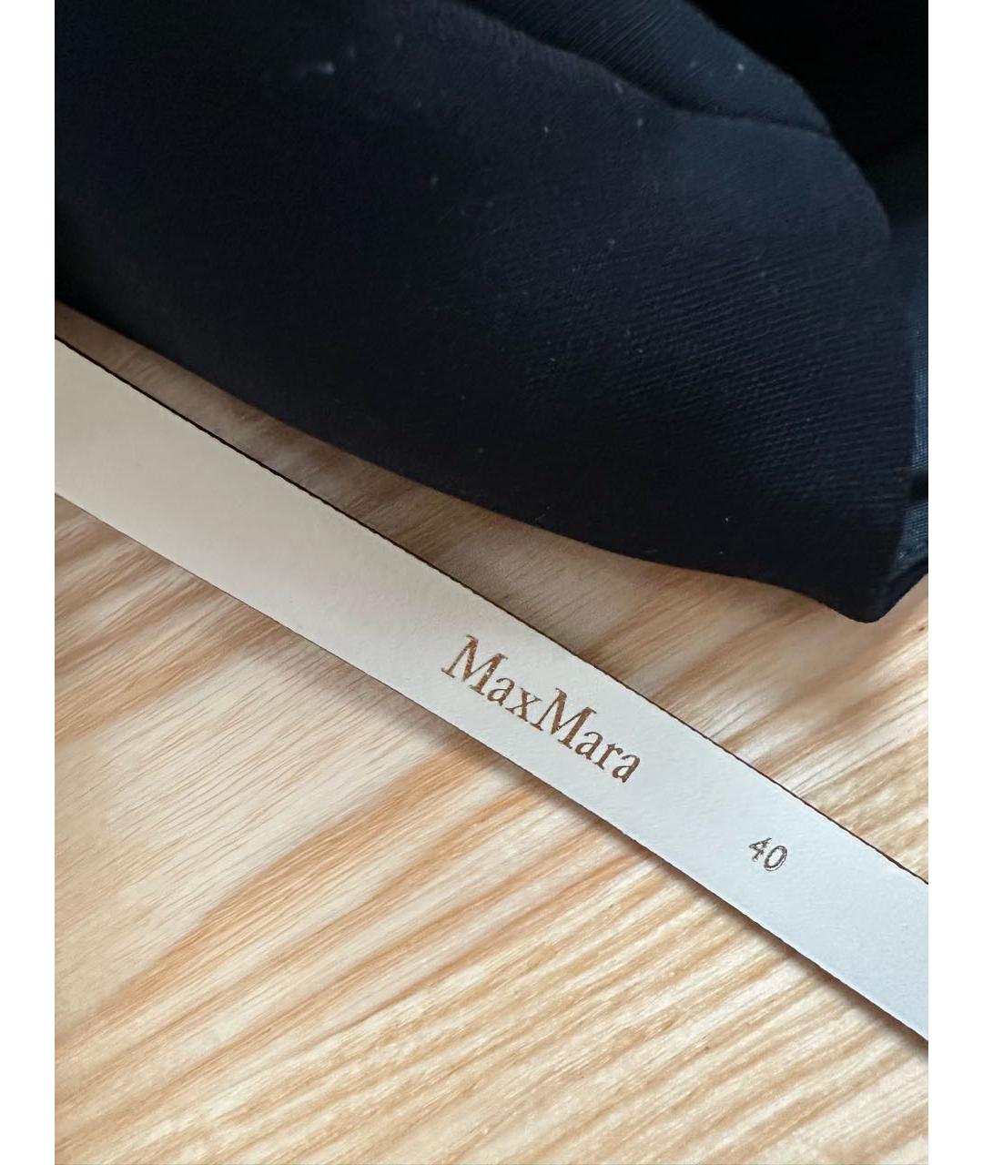 MAX MARA Черное ацетатное коктейльное платье, фото 4