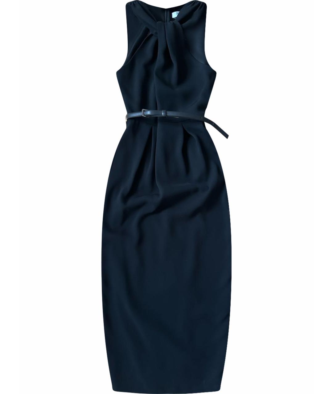 MAX MARA Черное ацетатное коктейльное платье, фото 1