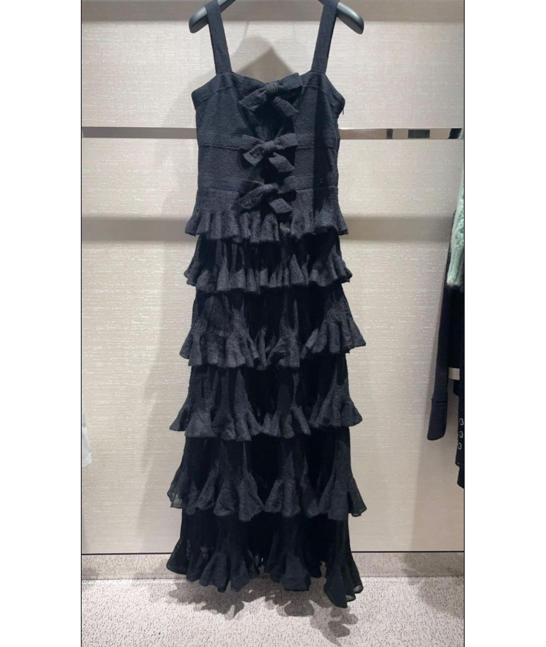 CHANEL Черное шерстяное коктейльное платье, фото 2