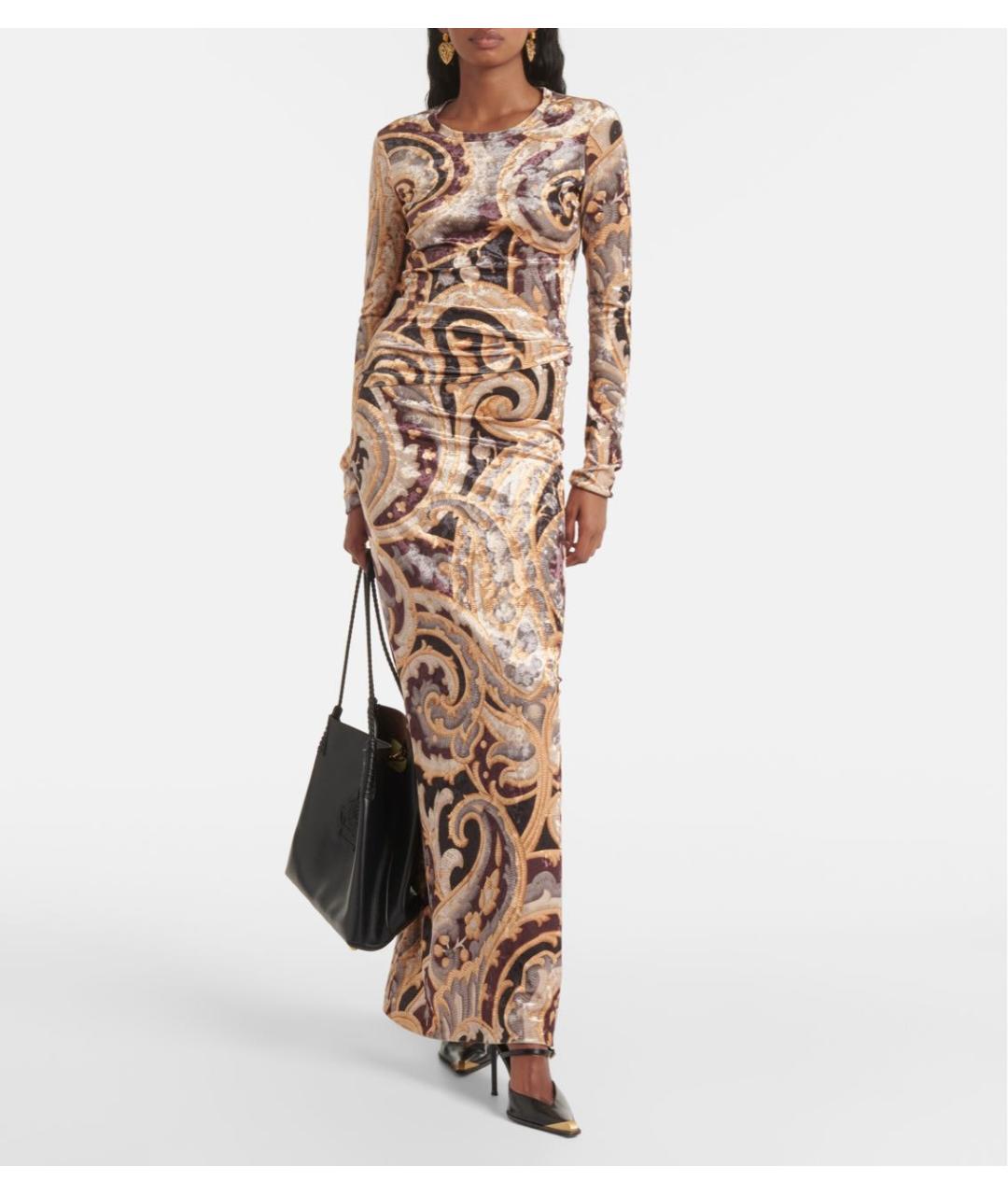 ETRO Коричневый костюм с юбками, фото 2