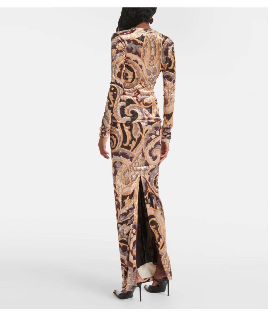 ETRO Коричневый костюм с юбками, фото 3