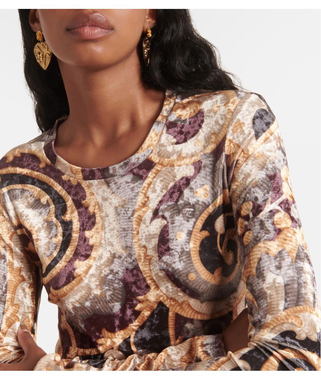 ETRO Коричневый костюм с юбками, фото 5