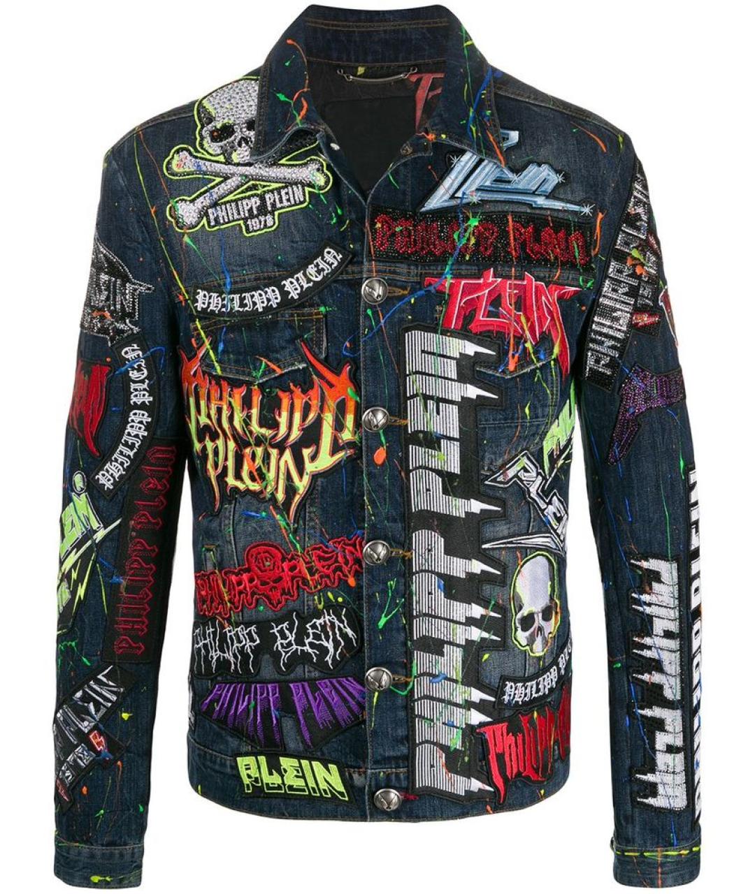 PHILIPP PLEIN Темно-синяя куртка, фото 1