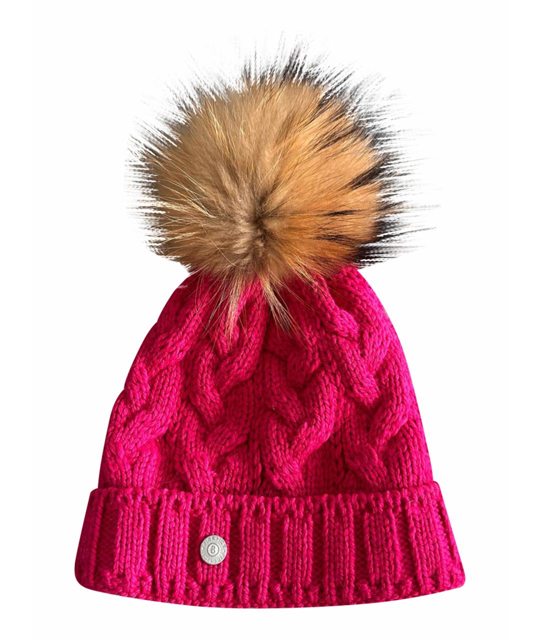 BOGNER Фуксия кашемировая шапка, фото 1