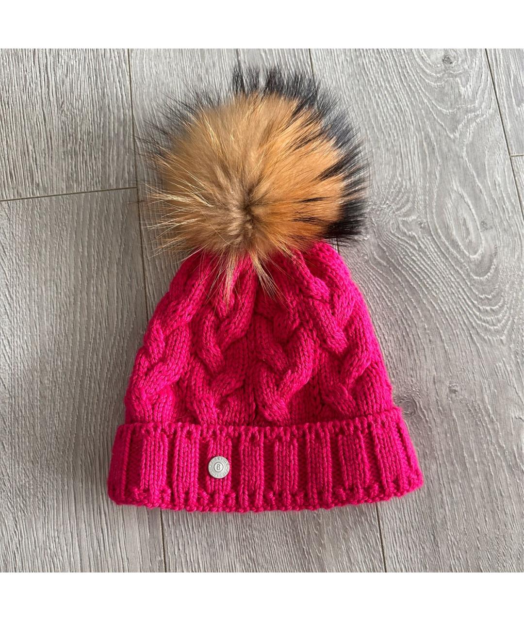 BOGNER Фуксия кашемировая шапка, фото 4