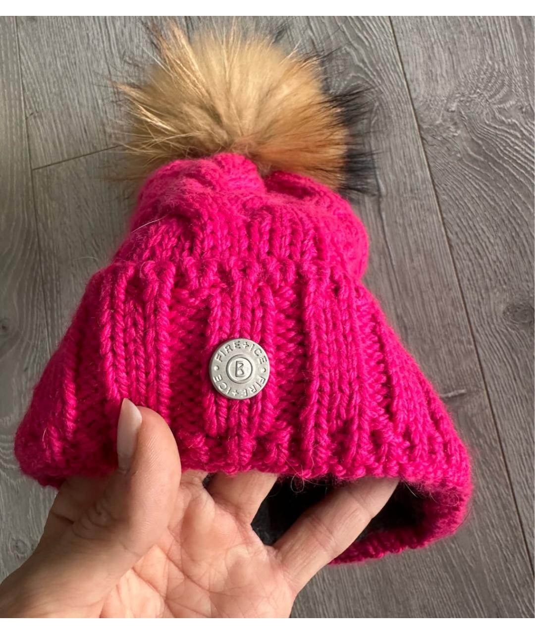 BOGNER Фуксия кашемировая шапка, фото 2