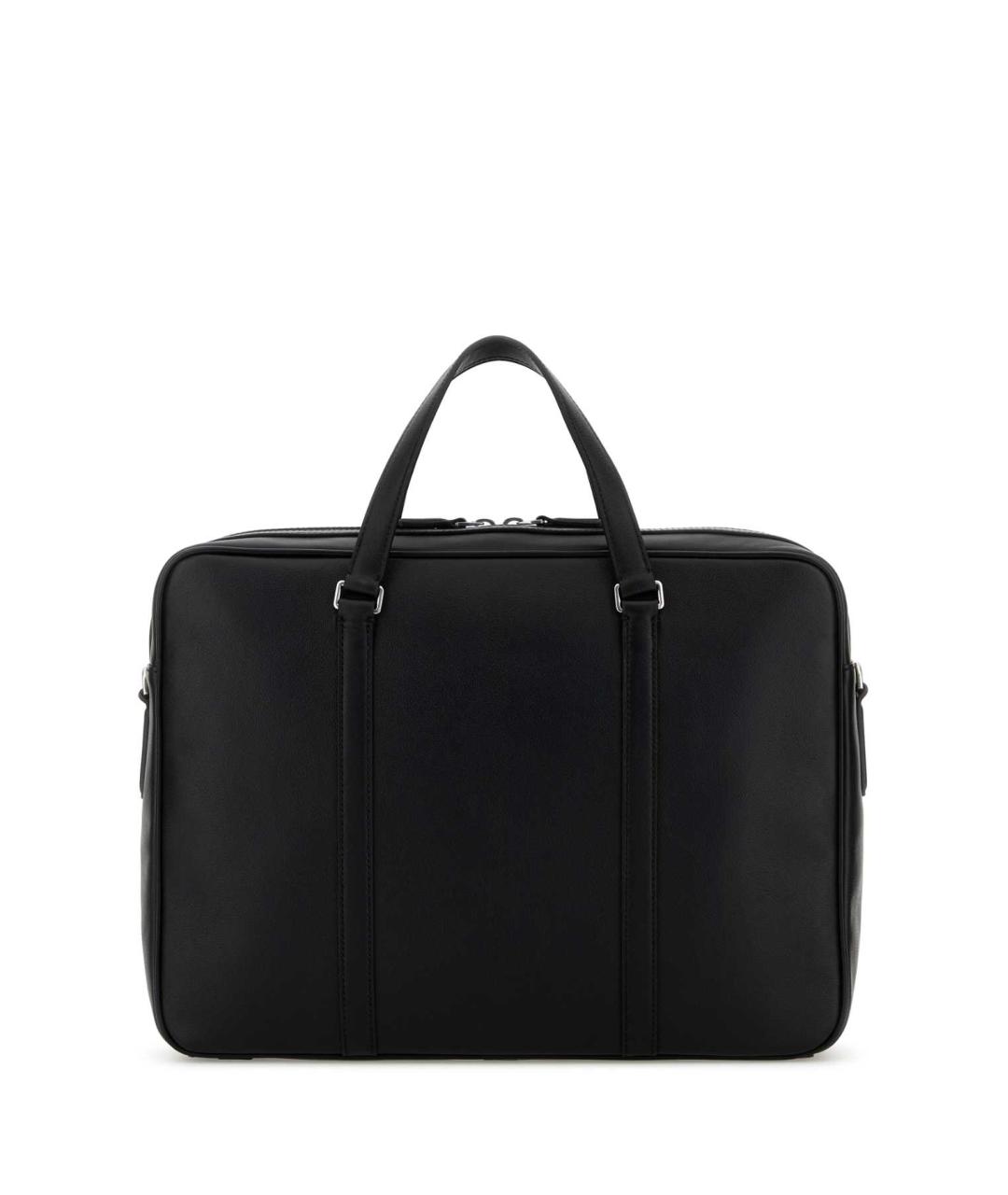 BALLY Черный кожаный портфель, фото 3