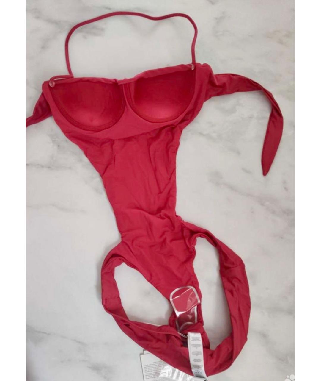 LA PERLA Красное полиамидовое боди, фото 4