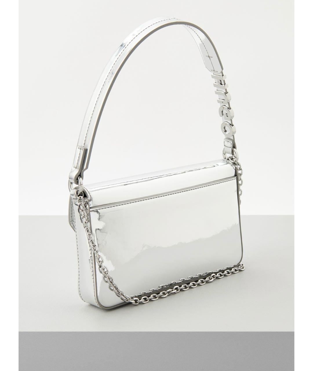 HUGO Серебряная сумка через плечо из искусственной кожи, фото 2