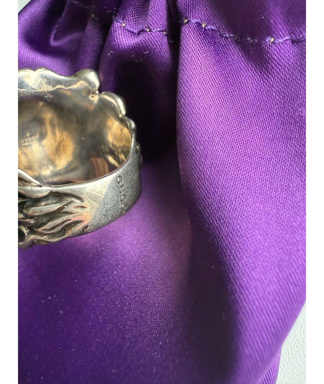 GUCCI Серебряное металлическое кольцо, фото 3
