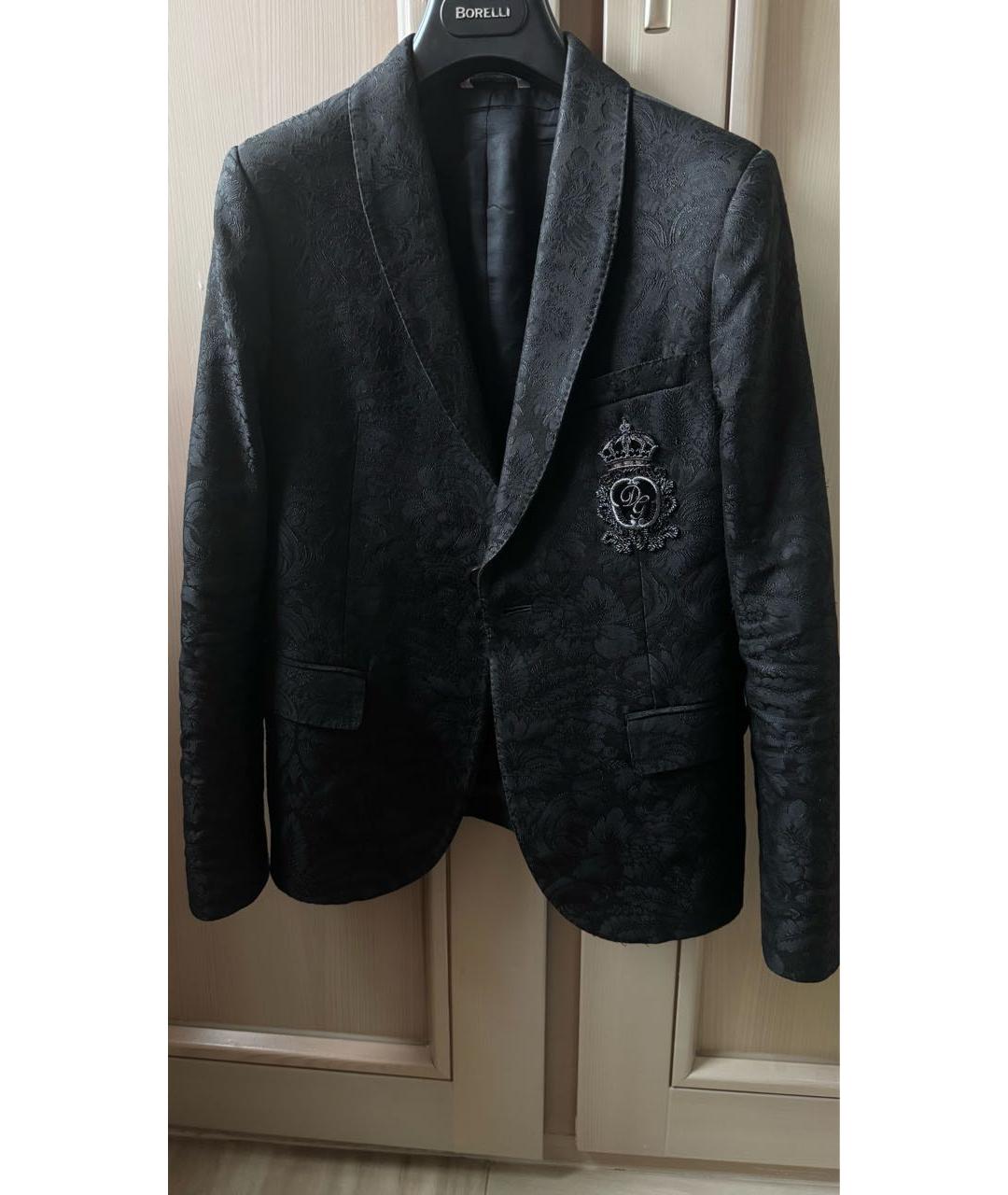 DOLCE&GABBANA Черный полиэстеровый жакет / жилет, фото 8