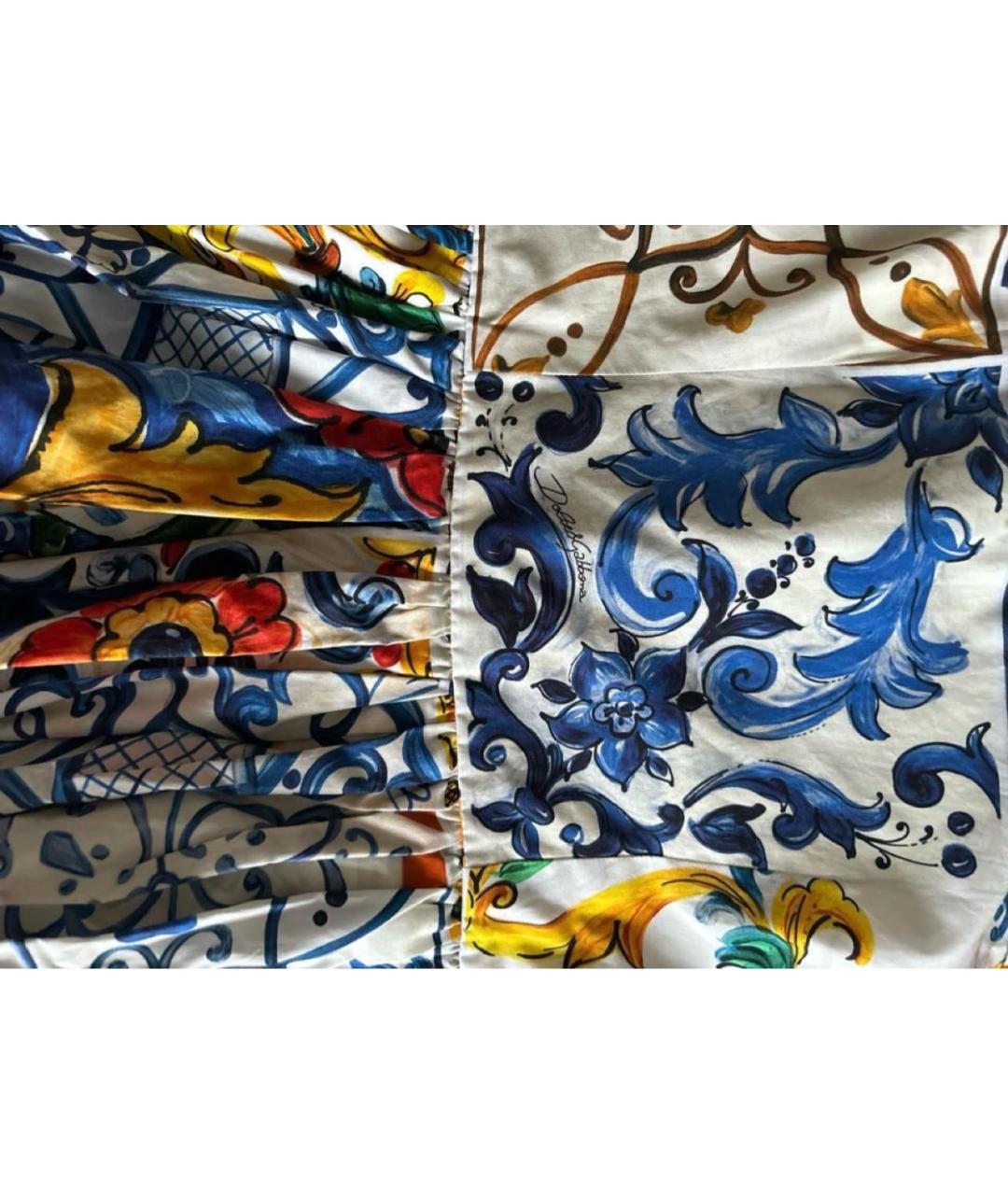 DOLCE&GABBANA Мульти хлопковый сарафан, фото 3