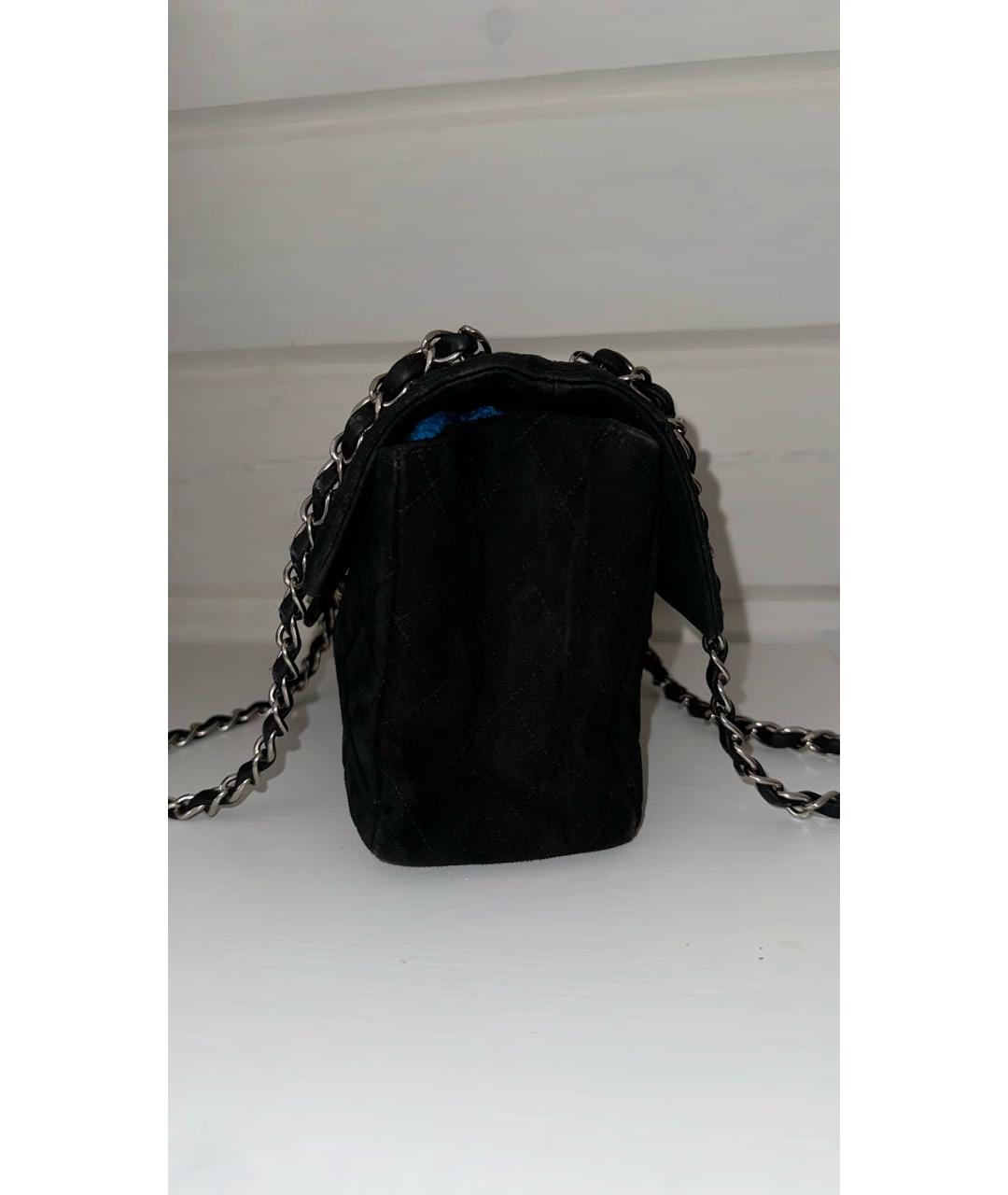 CHANEL Черная замшевая сумка через плечо, фото 2