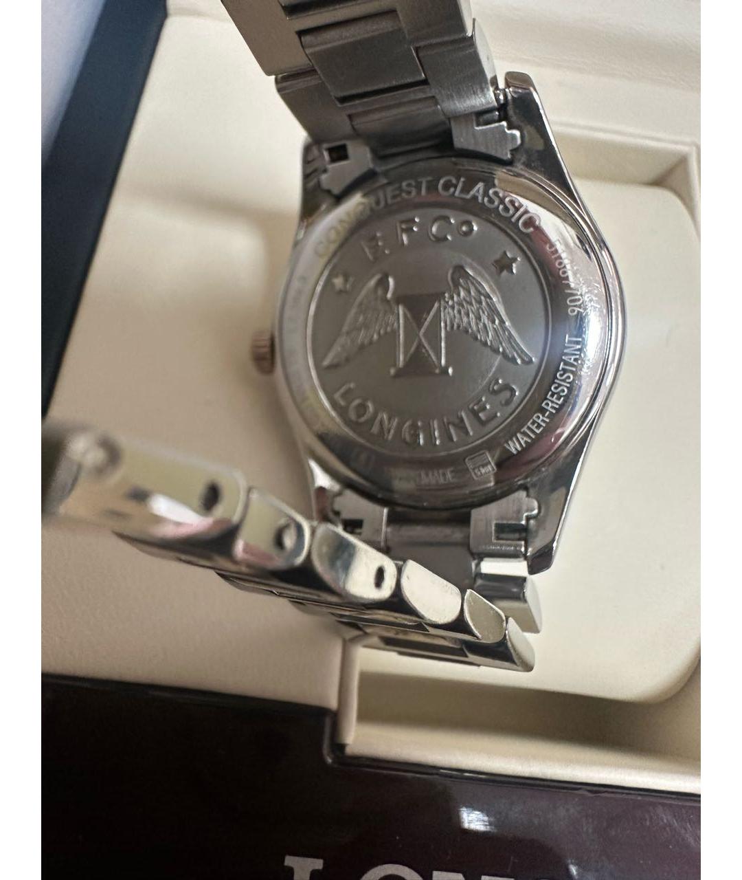 LONGINES Серебряные металлические часы, фото 3