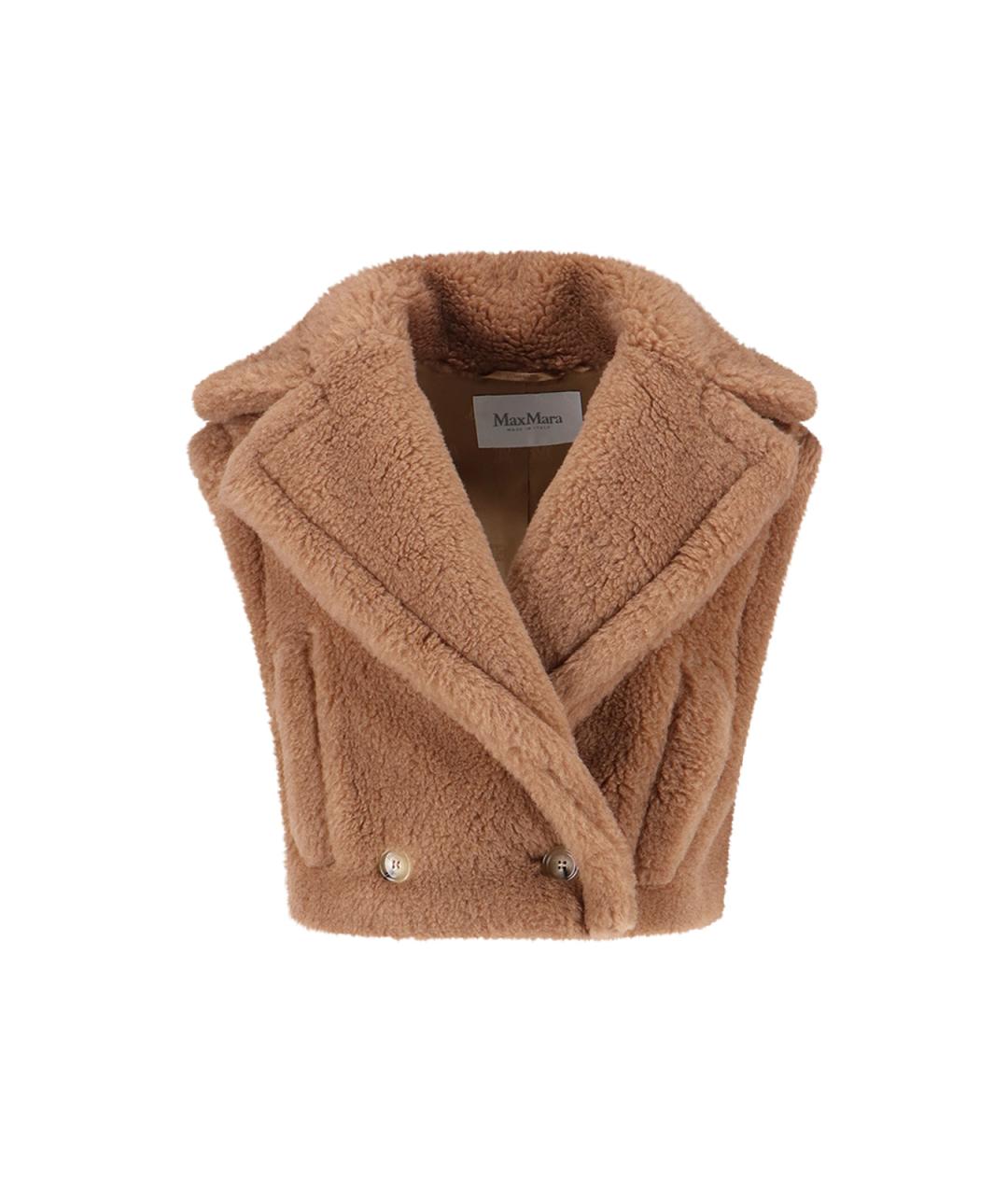 MAX MARA Бежевая шерстяная куртка, фото 7
