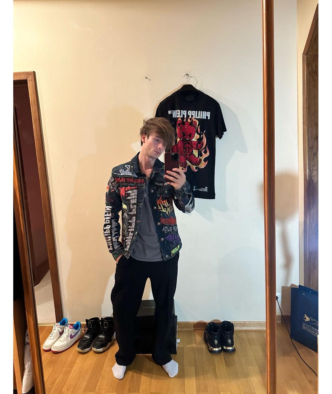 PHILIPP PLEIN Темно-синяя куртка, фото 6