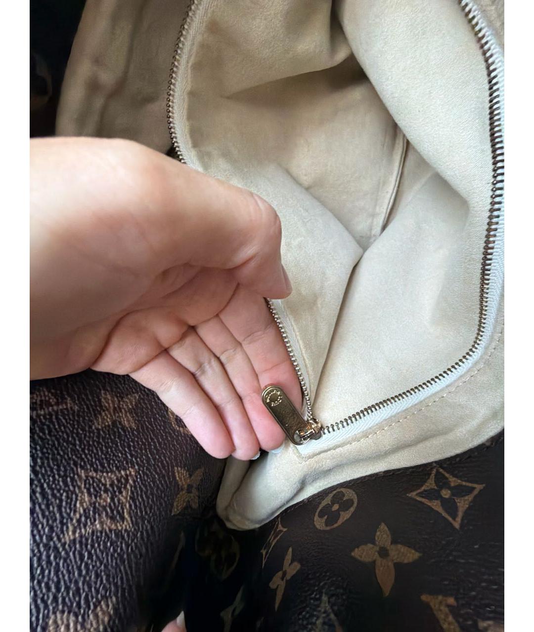 LOUIS VUITTON Коричневая сумка тоут, фото 8