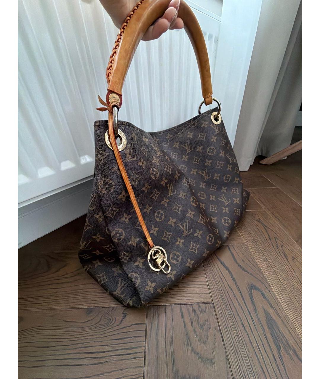 LOUIS VUITTON Коричневая сумка тоут, фото 3