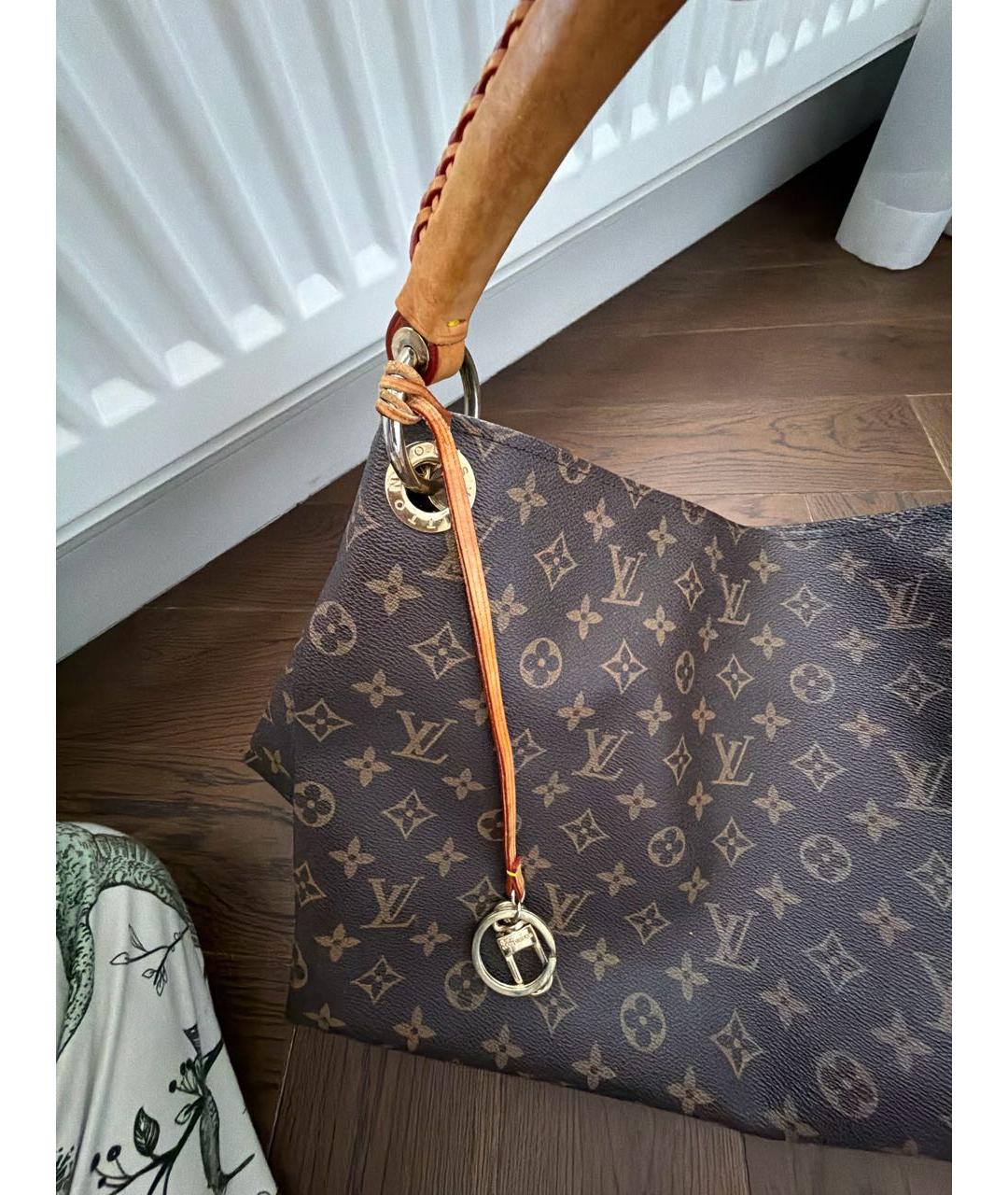 LOUIS VUITTON Коричневая сумка тоут, фото 6