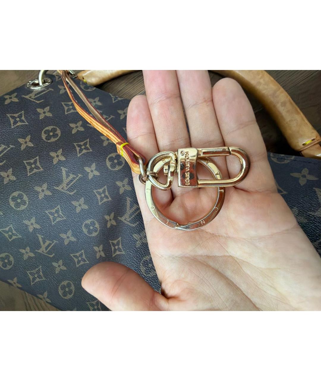 LOUIS VUITTON Коричневая сумка тоут, фото 5