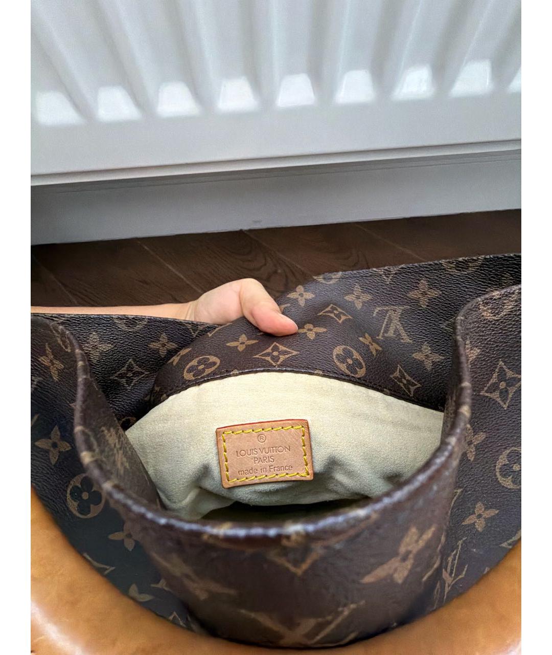 LOUIS VUITTON Коричневая сумка тоут, фото 7