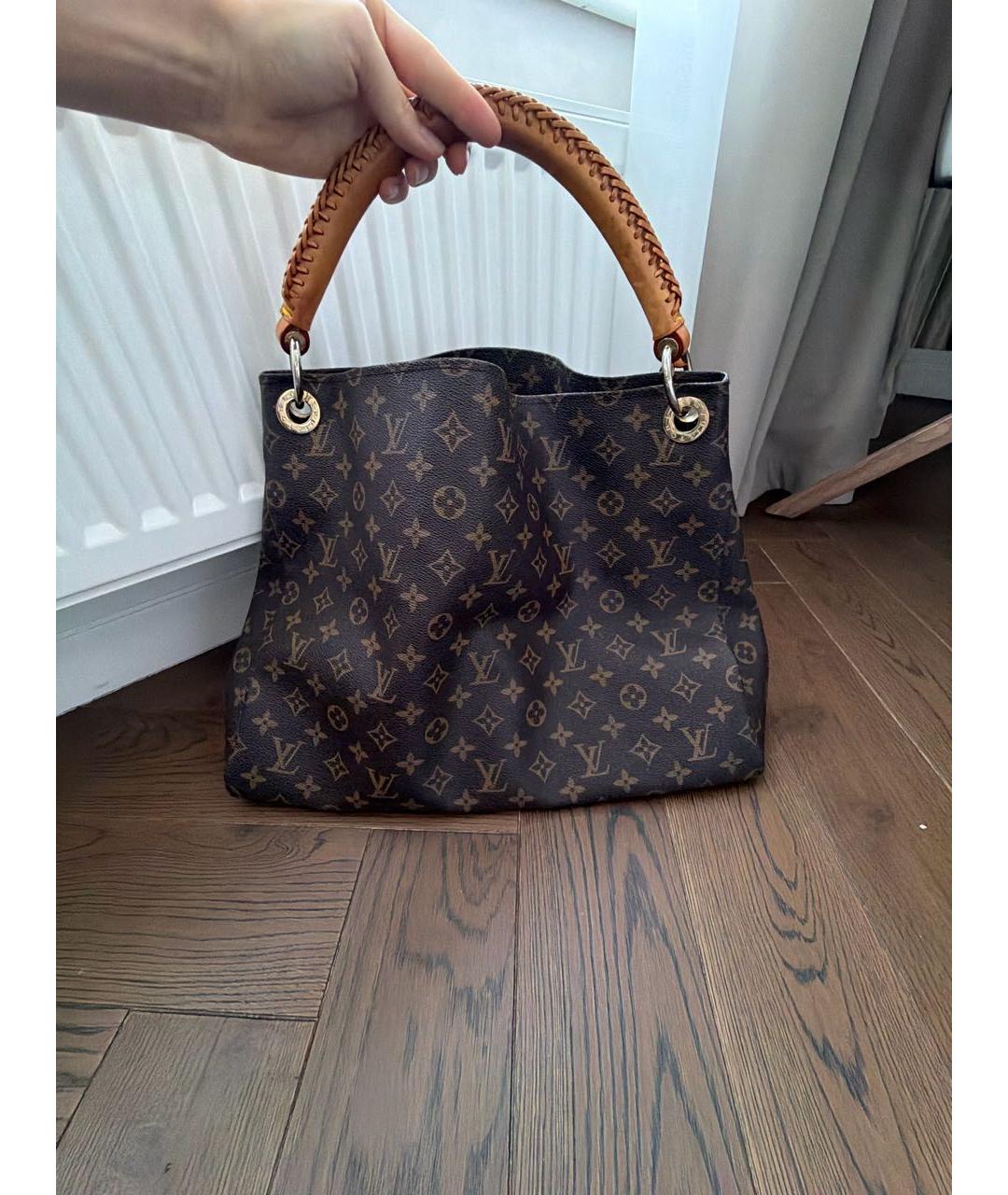 LOUIS VUITTON Коричневая сумка тоут, фото 9