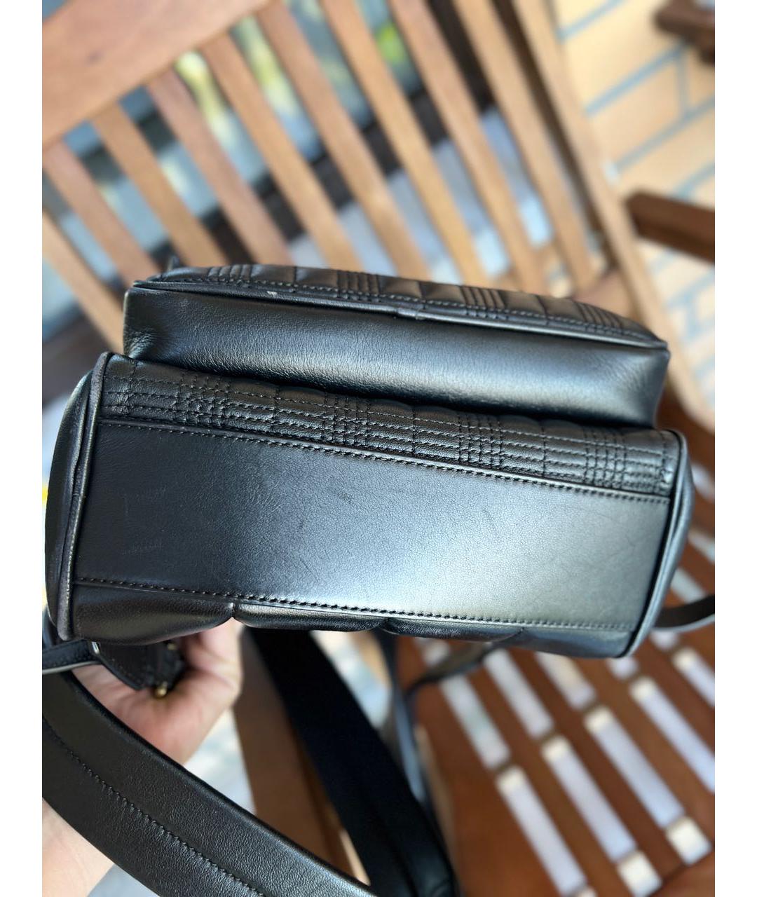 BURBERRY Черный кожаный рюкзак, фото 7