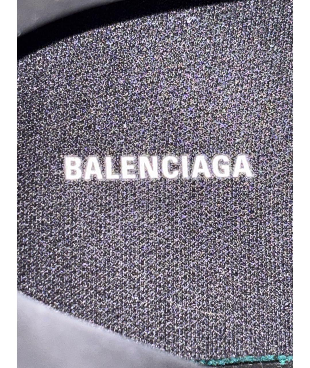 BALENCIAGA Черные резиновые высокие ботинки, фото 6