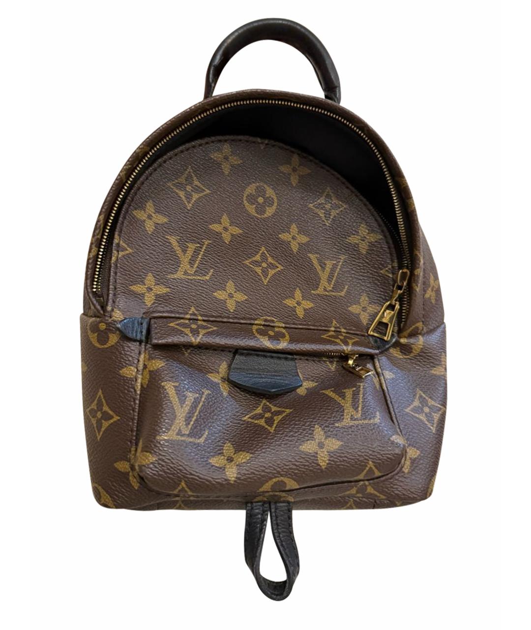 LOUIS VUITTON Коричневый кожаный рюкзак, фото 1