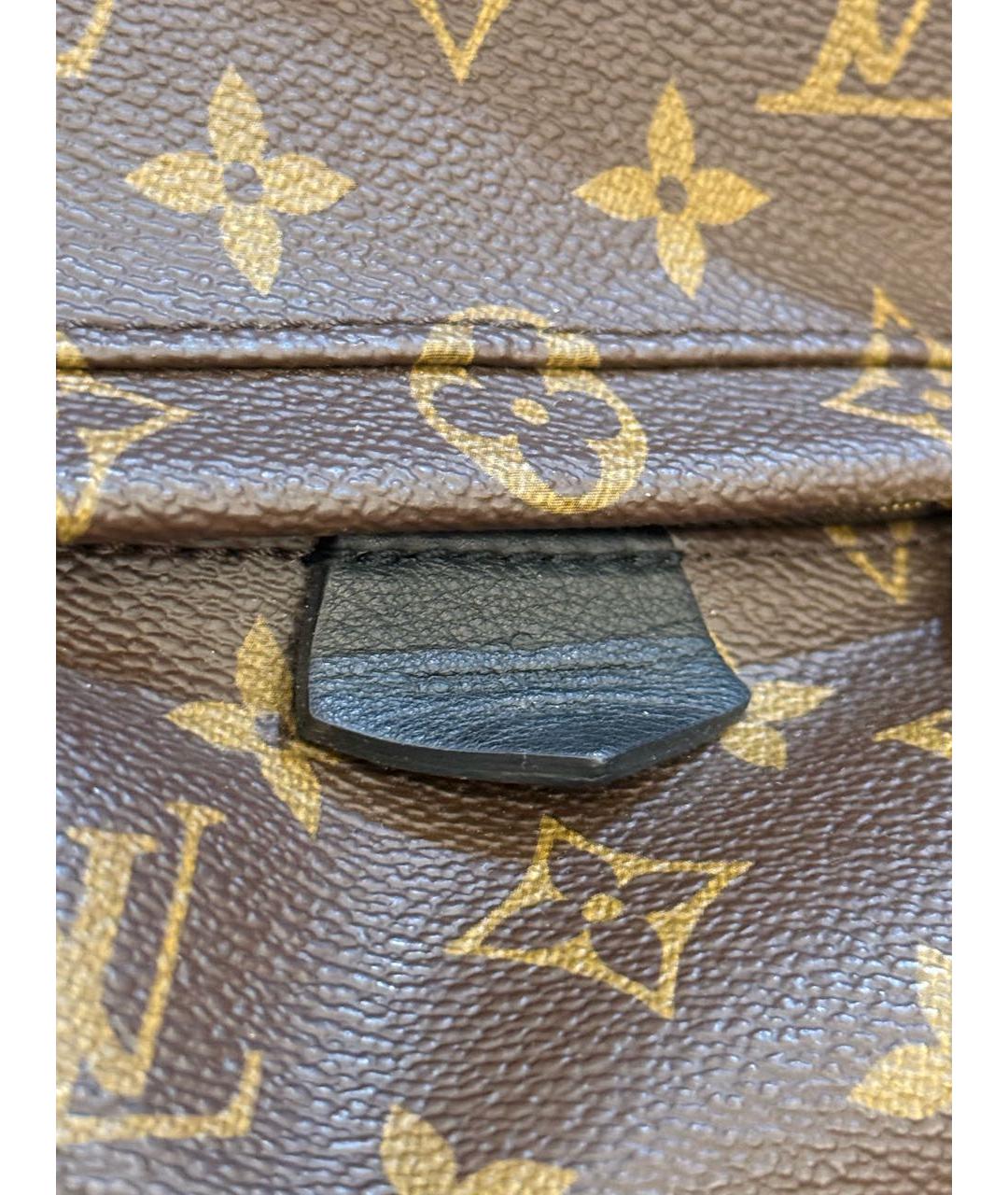 LOUIS VUITTON Коричневый кожаный рюкзак, фото 5