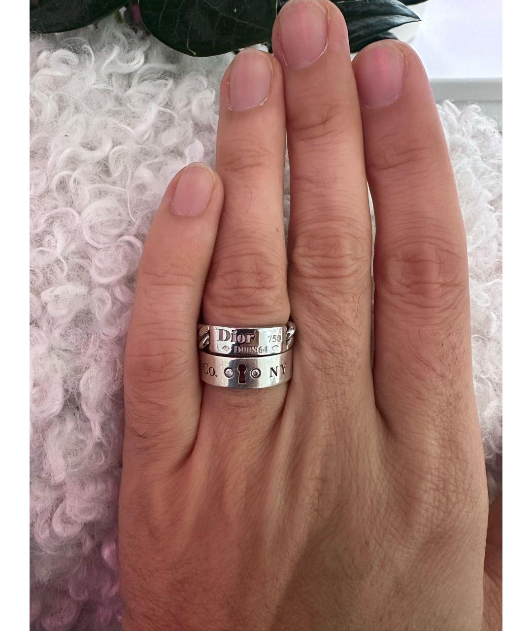 CHRISTIAN DIOR Серебряное кольцо из белого золота, фото 5