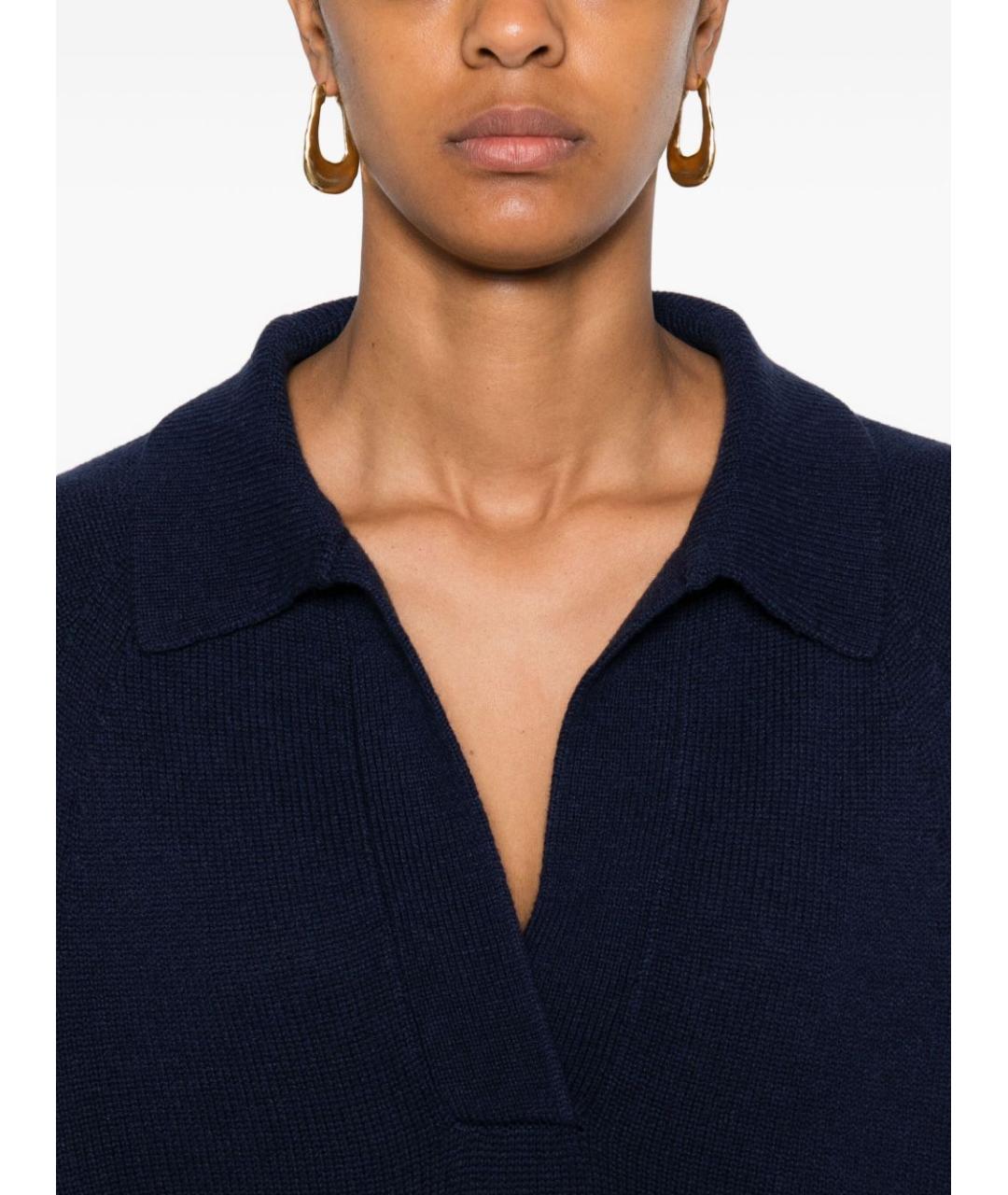 EMPORIO ARMANI Синяя кашемировая футболка, фото 3