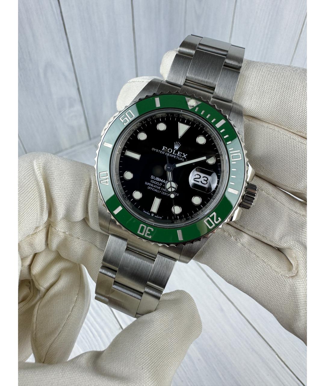 ROLEX Зеленые часы, фото 2