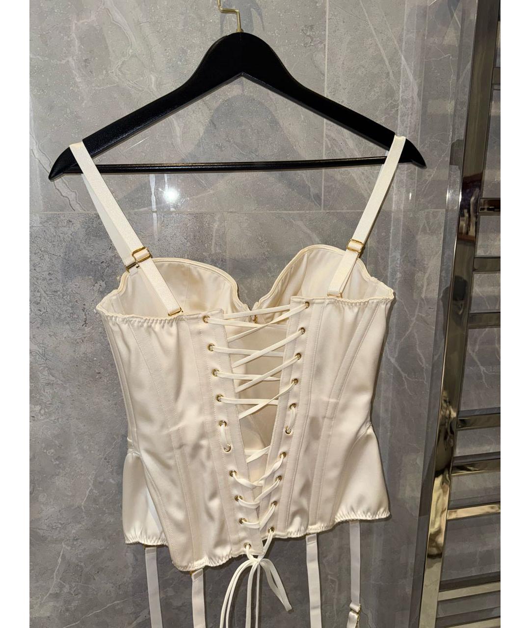 AGENT PROVOCATEUR Белый атласный корсет, фото 2