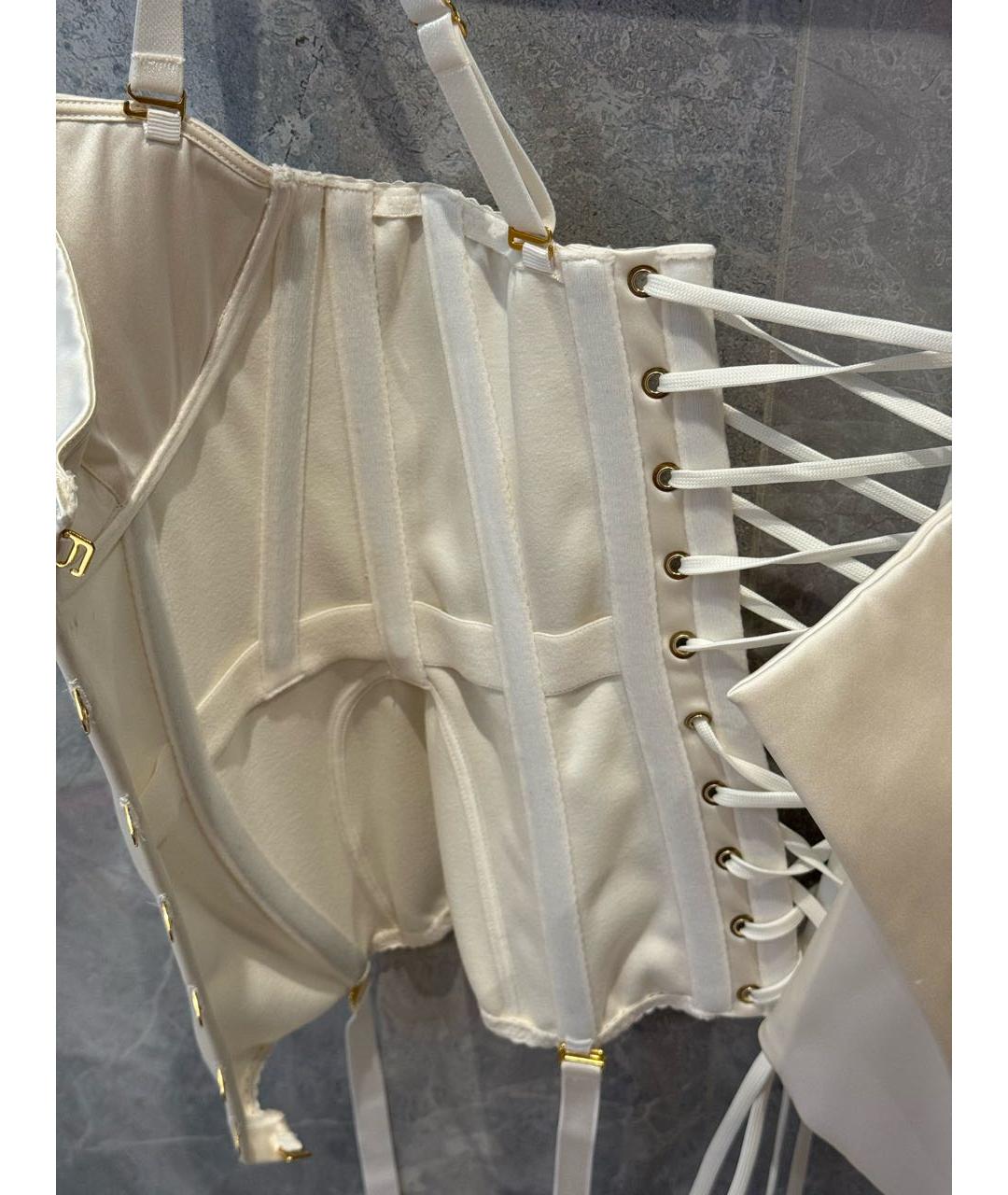 AGENT PROVOCATEUR Белый атласный корсет, фото 6